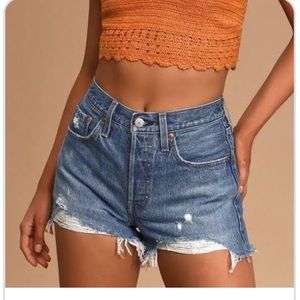 Levi Premium 501 Button Fly Shorts